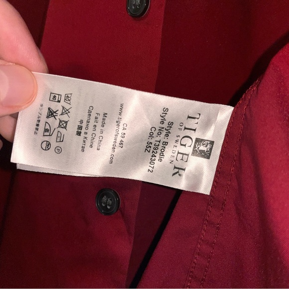 Tiger of Sweden Button-Up Long Sleeved Dress Shirt - Picture 6 of 6